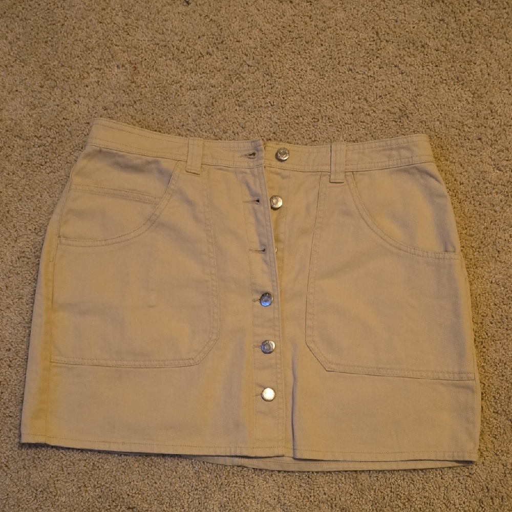 NWT Khaki Mini Skirt